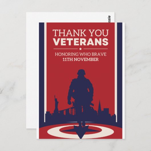 敬老記念日 勇気を称える ポストカード (正面/裏面)