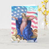 敬虔なカトリックに感謝   カード (黄色い花)