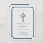 敬虔な十字宗教招待状 招待状 (正面/裏面)