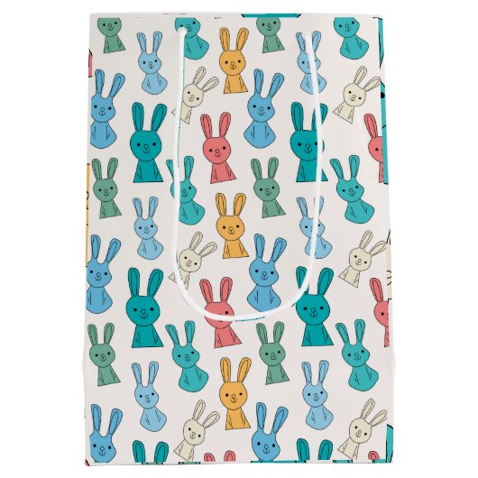 数々のうさぎ漫画 ミディアムペーパーバッグ (裏面)