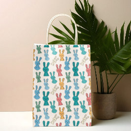 数々のうさぎ漫画 ミディアムペーパーバッグ