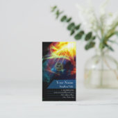 数々のでサイケデリックな破烈のフラクタルの名刺 名刺 (スタンド正面)