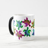 数々ので色彩の鮮やかなカメのマグ モーフィングマグカップ (正面左)