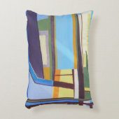 数々ので青いアクセントの枕 アクセントクッション (正面(垂直))