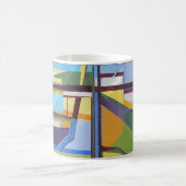 数々ので青いコーヒー・マグ コーヒーマグカップ (中央)