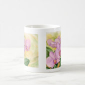 数々のなコチョウランの蘭の花- コーヒーマグカップ (中央)