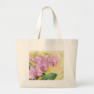 数々のなコチョウランの蘭の花- ラージトートバッグ