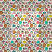 数々のなサーカスのクッキー ファブリック (タイル)