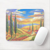 数々のなタスカニーの風景画- マウスパッド (マウス)