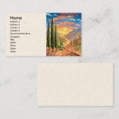 数々のなタスカニーの風景画- 名刺 (正面/裏面)