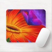 数々のなデイジー及び蝶芸術の絵画- マウスパッド (マウス)