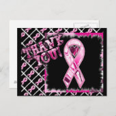 数々のなピンクのリボン ポストカード (正面/裏面)