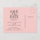 数々のな写真のグラフィックの保存日付 案内ポストカード (裏面)