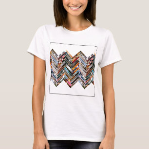 数々のな写真のコラージュ Tシャツ