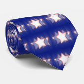 数々のな星の赤によって輪郭を描かれる青旗賞のタイ ネクタイ (ロール)