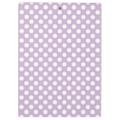 数々のな春シェブロンおよび水玉模様 クリップボード (裏面)