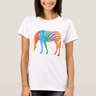 数々のな着色されたシマウマ Tシャツ