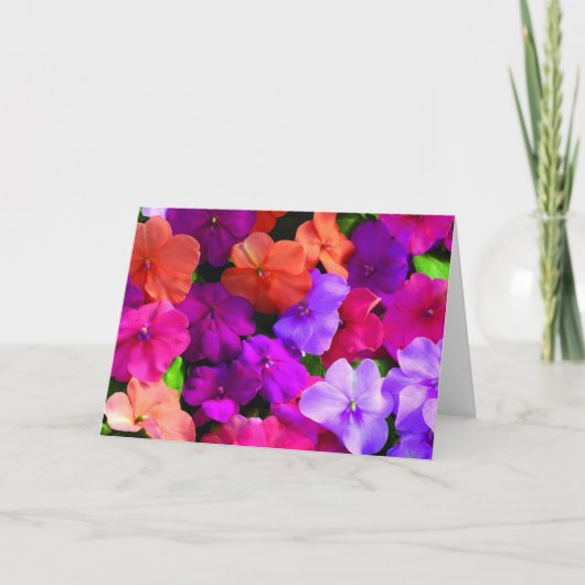 数々のな色によってはカード-ブランク--が開花します カード (正面)