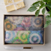 数々のな色のグランジな円パターン 薄葉紙 (ギフト)