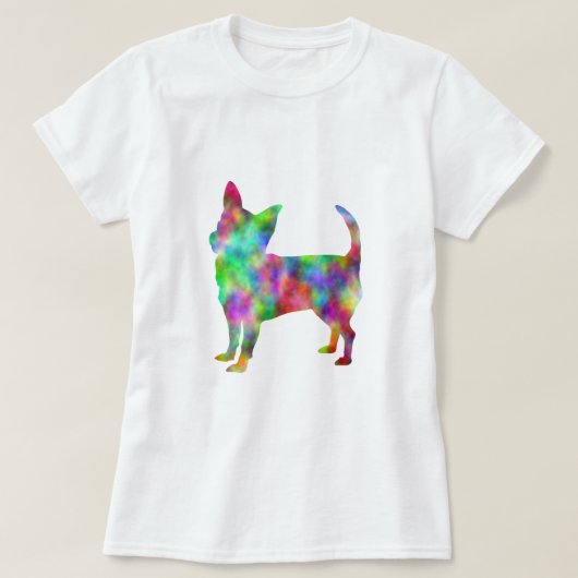 数々のな色のチワワの服装 Tシャツ (デザイン正面)