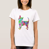 数々のな色のチワワの服装 Tシャツ (正面)