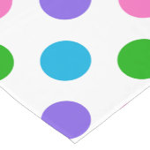 数々のな色の水玉模様 ショートテーブルランナー (コーナー)