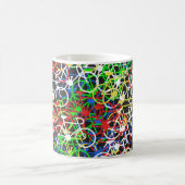 数々のな色の自転車のマグ コーヒーマグカップ (中央)