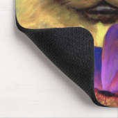 数々のな蝶とのシャム猫の絵画- マウスパッド (コーナー)