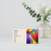 数々のな蝶絵画の芸術- 名刺 (スタンド正面)