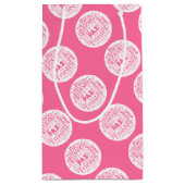 数々のな言語平和のギフトバッグのピンク スモールペーパーバッグ (裏面)