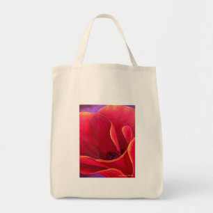数々のな赤いケシの花の絵画- トートバッグ