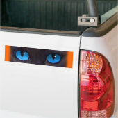 数々のな黒猫の蝶絵画の芸術- バンパーステッカー (トラック上)