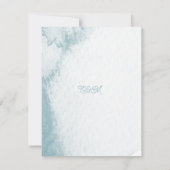 数々のイベントアンダーシーお洒落ウォーター色ビーチ 出欠カード (裏面)