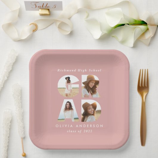 数々のエレガントパーティーモダンデコ ペーパープレート (ウェディング)