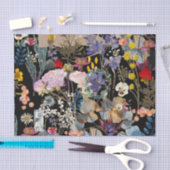 数々のエレガント花 薄葉紙 (クラフト)