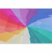 数々のカットカスタムビニールの渦色 シール (正面)