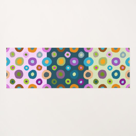 数々のカラフルヨガファンキーマトboho両面 ヨガマット (裏面(横))