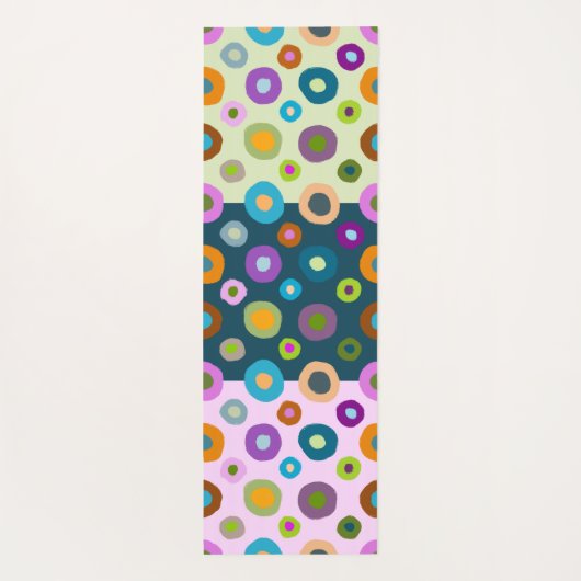 数々のカラフルヨガファンキーマトboho両面 ヨガマット (裏面)