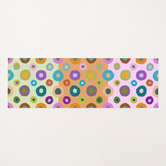 数々のカラフルヨガファンキーマトboho両面 ヨガマット (正面(横))