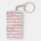 数々のカラフルColor Music Noteミュージシャン キーホルダー (裏面)