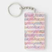数々のカラフルColor Music Noteミュージシャン キーホルダー (正面)