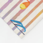 数々のカラフルColor Music Noteミュージシャン フリースブランケット (角)