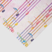 数々のカラフルColor Music Noteミュージシャン 薄葉紙 (詳細)