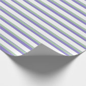 数々のカラーのパステルストライプ紙 ラッピングペーパー (角)