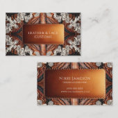 数々のカラーのレザーとレエレガントースの素朴カスタム 名刺 (正面/裏面)