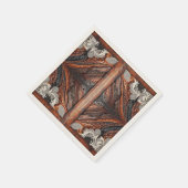 数々のカラーのレザーとレエレガントース素朴結婚の スタンダードカクテルナプキン (角)