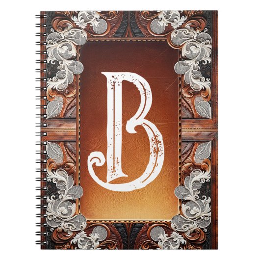 数々のカラーのレザーとレエレガントース素朴結婚の ノートブック (正面)