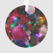 数々のカラークリスマスツリーカラフル休日 オーナメント (裏面)