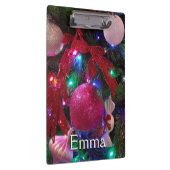 数々のカラークリスマスツリーカラフル休日 クリップボード (右)