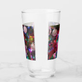 数々のカラークリスマスツリーカラフル休日 タンブラーグラス (右)